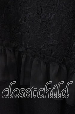 画像2: h.naoto Blood / チャーチptレースレイヤードスカート  ブラック O-25-10-30-033-HN-SK-OW-OS