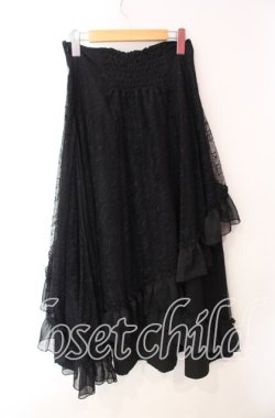 画像3: h.naoto Blood / チャーチptレースレイヤードスカート  ブラック O-25-10-30-033-HN-SK-OW-OS