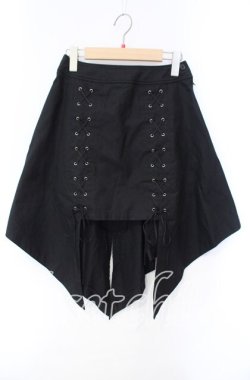 画像1: BPN / レースアップ変形スカート M ブラック O-25-10-30-035-GO-SK-OW-OS