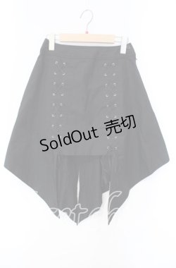 画像1: BPN / レースアップ変形スカート M ブラック O-25-10-30-035-GO-SK-OW-OS