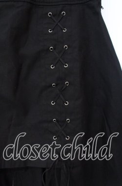 画像2: BPN / レースアップ変形スカート M ブラック O-25-10-30-035-GO-SK-OW-OS