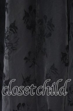 画像2: axes femme / フロッキーチュールスカート  クロ O-25-10-30-036-AX-SK-IG-OS