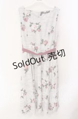 an another angelus / ローズ総柄ジャンパースカート F グレー O-25-10-30-039-CA-OP-OW-ZT1113X