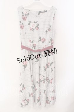 画像1: an another angelus / ローズ総柄ジャンパースカート F グレー O-25-10-30-039-CA-OP-OW-ZT1113X