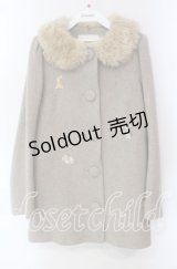 Franche Lippee / うさぎ刺繍コート M ベージュ O-25-10-30-041-LO-CO-OW-OS