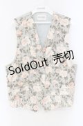 【SALE】INGEBORG / エミリーローズ柄ベスト  ミントグリーン O-25-10-30-042-LO-TO-OW-ZT446