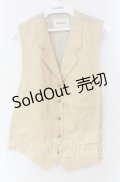 INGEBORG / リネンベスト  カーキイエロー O-25-10-30-043-LO-TO-OW-ZI