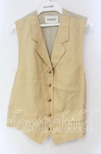 INGEBORG / リネンベスト  カーキイエロー O-25-10-30-043-LO-TO-OW-ZI