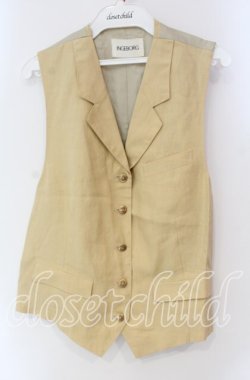 画像1: INGEBORG / リネンベスト  カーキイエロー O-25-10-30-043-LO-TO-OW-OS