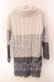 画像3: axes femme / 編上グラデーションニットワンピース M グレー O-25-10-30-044-AX-OP-OW-OS (3)