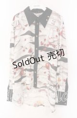 ALICE and the PIRATES / Therapy〜君と僕を繋ぐ包帯〜柄シャツ  エンジ O-25-10-30-048-PA-BL-OW-OS