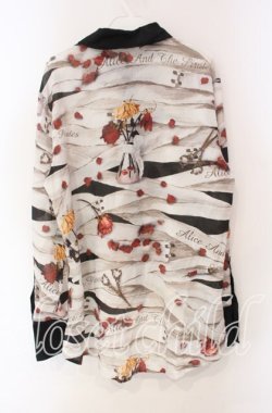 画像3: ALICE and the PIRATES / Therapy〜君と僕を繋ぐ包帯〜柄シャツ  エンジ O-25-10-30-048-PA-BL-OW-OS