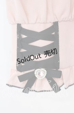 画像3: DearMyLove / レースアップフリル襟ブラウス L ピンク×クロ O-25-10-30-053-EL-BL-OW-OS