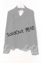 Dear My Love Rose / フリルシャツブラウス LL クロ O-25-10-30-054-LO-BL-OW-OS