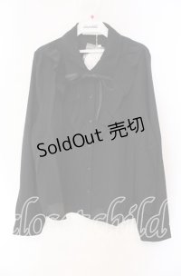 Dear My Love Rose / フリルシャツブラウス LL クロ O-25-10-30-054-LO-BL-OW-OS