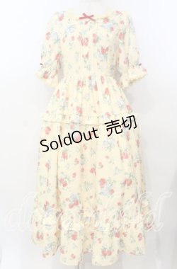 画像1: 【SALE】axes femme Kawaii / クラシックベリーワンピース M イエロー O-25-10-30-1004-AX-OP-OW-ZT210