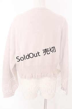 画像2: axes femme / レースアップニットプルオーバー F ピンク O-25-10-30-1041-AX-TO-OW-OS