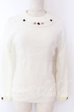 画像1: axes femme / バラボトルネックニット F シロ O-25-10-30-1042-AX-TO-OW-OS