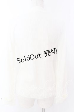 画像3: axes femme / バラボトルネックニット F シロ O-25-10-30-1042-AX-TO-OW-OS