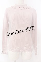 axes femme / バラボトルネックリブプルオーバー F ピンク O-25-10-30-1045-AX-TO-OW-OS