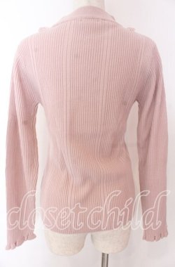 画像2: axes femme / バラボトルネックリブプルオーバー F ピンク O-25-10-30-1045-AX-TO-OW-OS