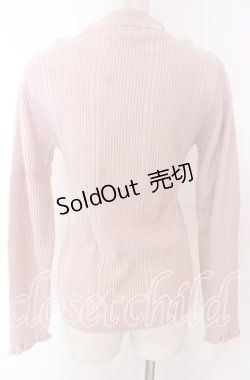 画像2: axes femme / バラボトルネックリブプルオーバー F ピンク O-25-10-30-1045-AX-TO-OW-OS