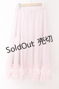 axes femme kawaii / ミディフリルペチスカート M ピンク O-25-10-30-1049-AX-SK-OW-OS