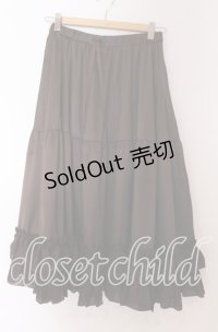 axes femme kawaii / ミディフリルペチスカート M ブラウン O-25-10-30-1050-AX-SK-OW-OS