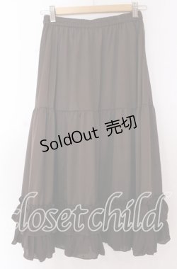 画像2: axes femme kawaii / ミディフリルペチスカート M ブラウン O-25-10-30-1050-AX-SK-OW-OS