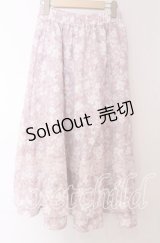 axes femme / サクラ柄フレアスカート F ピンク O-25-10-30-1052-AX-SK-OW-OS