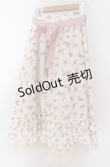 axes femme / ミニチュアローズ柄スカート F クリーム O-25-10-30-1053-AX-SK-OW-OS