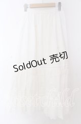 axes femme / コットンフレアロングスカート F シロ O-25-10-30-1054-AX-SK-OW-OS