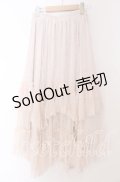 axes femme / フリルレースイレヘムスカート F ピンク O-25-10-30-1057-AX-SK-OW-OS