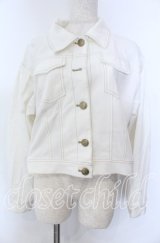 axes femme POETIQUE / バックプリーツブルゾン M オフ O-25-10-30-1062-AX-JA-IG-ZT167