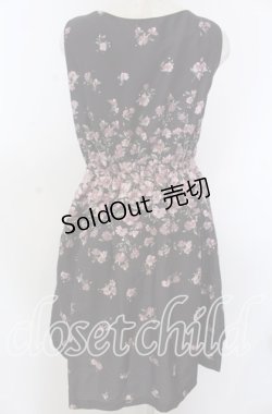 画像2: 【SALE】axes femme / 花柄グログランワンピース M クロ O-25-10-30-1063-AX-OP-IG-ZT051