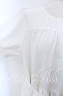 画像2: axes femme POETIQUE / ティアードロングワンピース  シロ O-25-10-30-1064-AX-OP-IG-OS