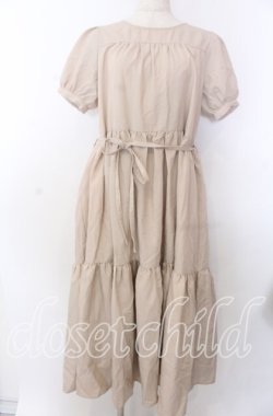 画像1: axes femme POETIQUE / ティアードロングワンピース  アイボリー O-25-10-30-1065-AX-OP-IG-OS