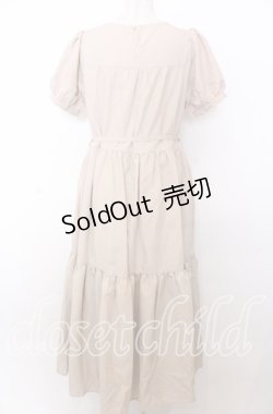 画像3: axes femme POETIQUE / ティアードロングワンピース  アイボリー O-25-10-30-1065-AX-OP-IG-OS