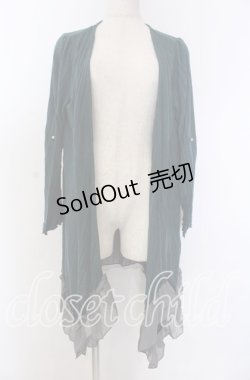 画像1: axes femme / バックシャントッパーカーデ M グリーン O-25-10-30-1067-AX-TO-IG-ZT1103A