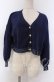 画像1: Amavel / Message Embroidery カーディガン  ネイビー O-25-10-30-1068-CA-TO-IG-OS (1)