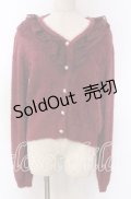 axes femme / レース襟フェザーニット F ワイン O-25-10-30-1070-AX-TO-IG-OS