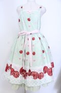 Chalmiere / スウィーティアップルジャンパースカート M グリーン O-25-10-30-1007-LO-OP-OW-OS