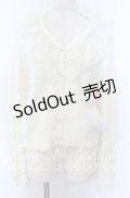 axes femme / レース襟フェザーニット F アイボリー O-25-10-30-1071-AX-TO-IG-OS