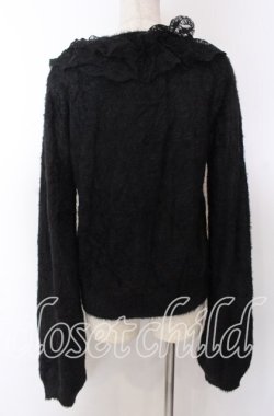 画像2: axes femme / レース襟フェザーニット F クロ O-25-10-30-1073-AX-TO-IG-OS