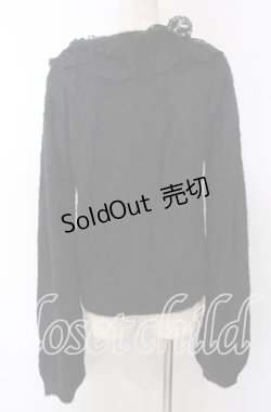 画像2: axes femme / レース襟フェザーニット F クロ O-25-10-30-1073-AX-TO-IG-OS