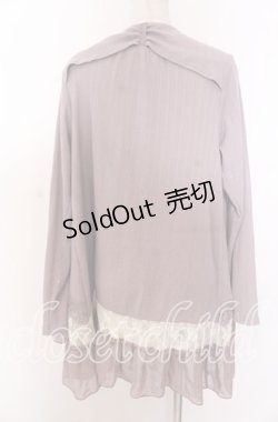 画像2: axes femme / レース切替トッパーカーデ M  O-25-10-30-1076-AX-TO-IG-ZT1103A