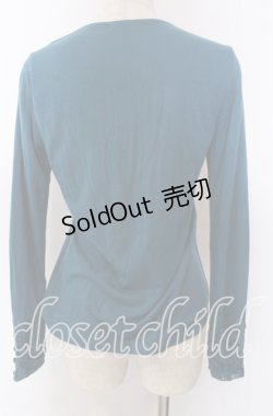 画像2: 【SALE】axes femme / フラワーレースカットソー M ターコイズ O-25-10-30-1078-AX-TO-IG-ZT127