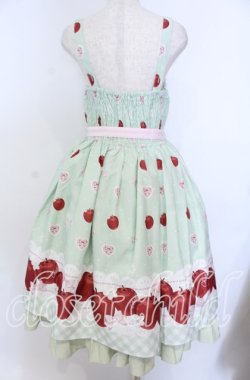 画像3: Chalmiere / スウィーティアップルジャンパースカート M グリーン O-25-10-30-1007-LO-OP-OW-OS