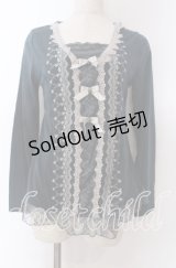 axes femme / 3つリボンカットソー M グリーン O-25-10-30-1081-AX-TO-IG-OS