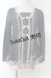 axes femme / 3つリボンカットソー M グリーン O-25-10-30-1081-AX-TO-IG-OS